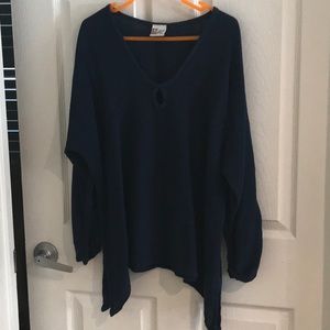 Oh My GUAZE ! Navy Blue Top Size 2 (medium)